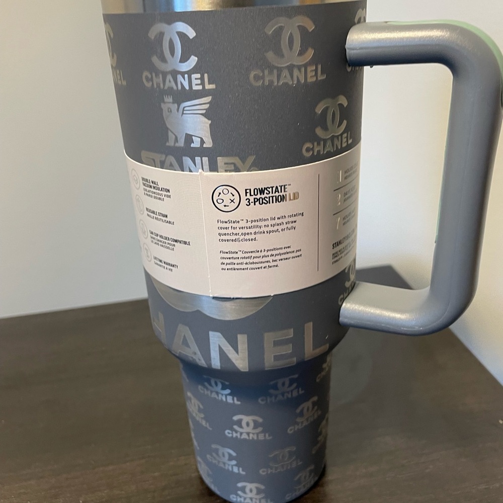 Custom print CC grey Stanley stainless Steele cup